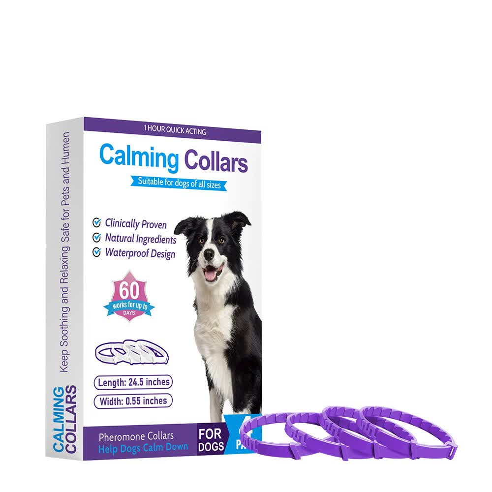 Purple Calming Collars for Dogs - Natural Stress Relief, Adjustable, 4 Pack V888-ELOSUNG15265