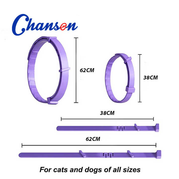 Blue Calming Collars for Cats - Natural Anxiety Relief, Adjustable, 3 Pack (2 set/6PCS) V888-ELOSUNG15278