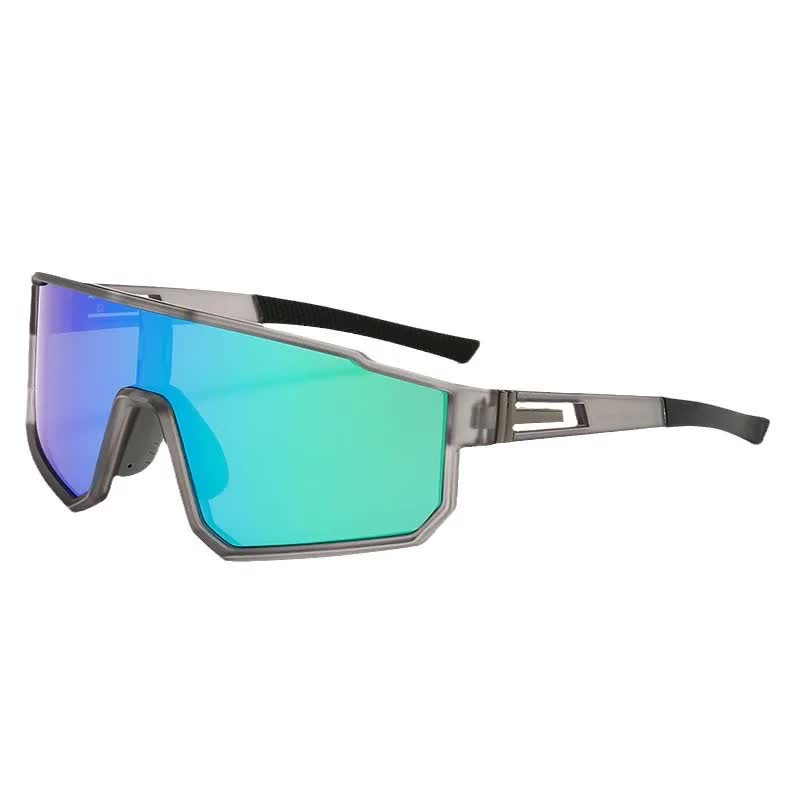 UV400 Sports Sunglasses with Polarized TAC Lens - Gray/Green V888-ELOSUNG15291