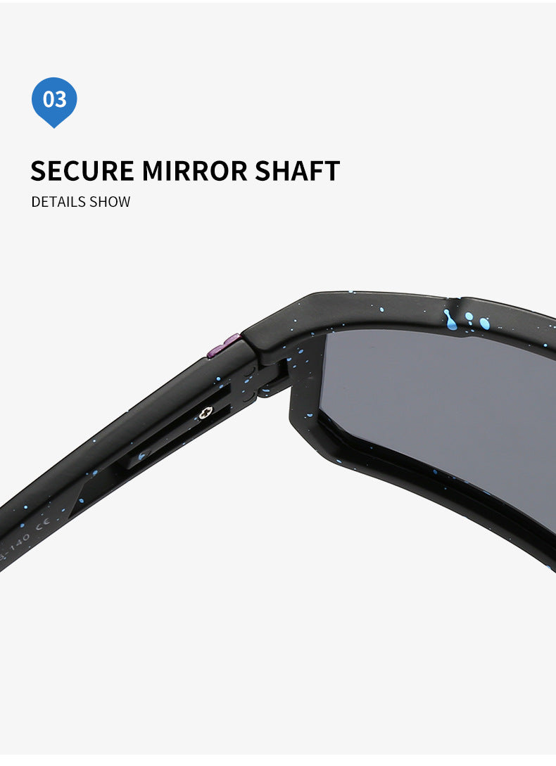 UV400 Sports Sunglasses with Polarized TAC Lens - Gray/Green V888-ELOSUNG15291
