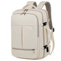 Large Capacity Travel Backpack with USB Charging Port - Beige V888-ELOSUNG15297