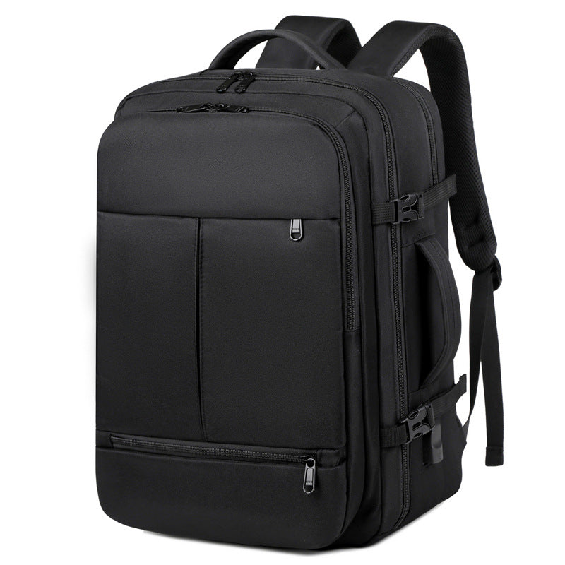 Large Capacity Travel Backpack with USB Charging Port - Black V888-ELOSUNG15301