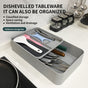Kitchen Tableware Rack - Non-Punching Installation, Gray V888-ELOSUNG15350