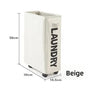 Rolling Laundry Basket with Wheels - 42L Capacity, Beige, 39*18.5*58CM V888-ELOSUNG15355