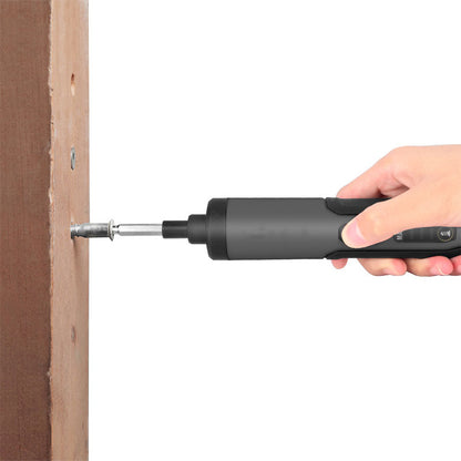 3.6V Li-ion Cordless Electric Screwdriver Set with 24 Bits, LED Light, and Torque Adjustment, 250rmp V888-ELOSUNG15408