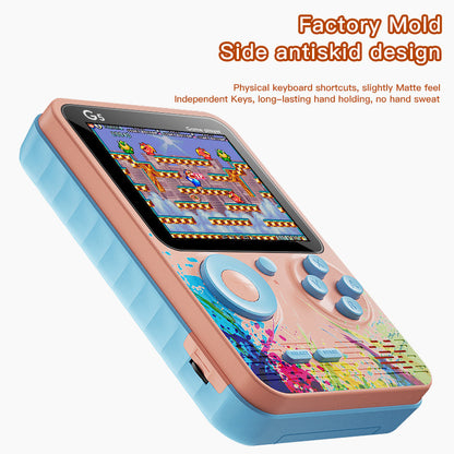 G5 Retro Handheld Game Console with 500 Classic Games - Sky Blue with gamepad V888-ELOSUNG15426