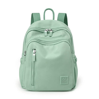 Light Green Mini Nylon Multi-Compartment Backpack - Lightweight and Stylish Everyday Bag V888-ELOSUNG15506
