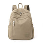 Apricot Mini Nylon Multi-Compartment Backpack - Lightweight and Stylish Everyday Bag V888-ELOSUNG15507