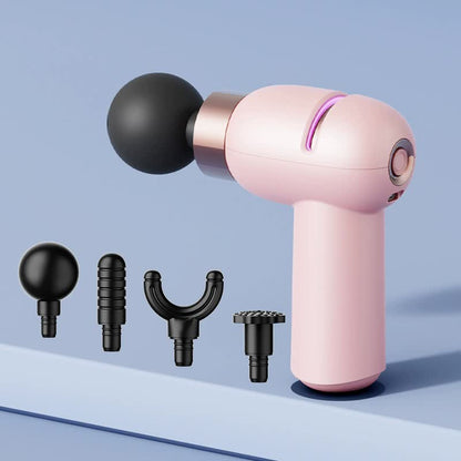 LC-005-Pink Portable Mini Massage Gun - Quiet Muscle Massager with 6 Speeds V888-ELOSUNG15527