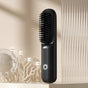 Black Rechargeable Wireless Hair Straightening Brush - Sleek and Portable Styling Tool V888-ELOSUNG15554