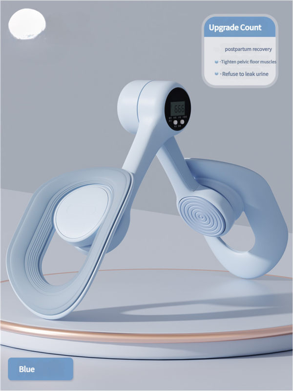 Blue Counting Adjustable Pelvic Floor Muscle Trainer with Smart Counter - Postpartum Recovery Tool V888-ELOSUNG15570