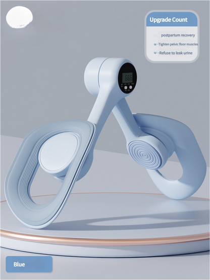 Blue Counting Adjustable Pelvic Floor Muscle Trainer with Smart Counter - Postpartum Recovery Tool V888-ELOSUNG15570