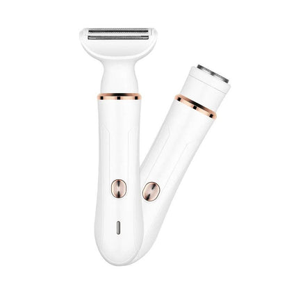 2-in-1 Electric Lady Shaver with Precision Tip - Portable and Rechargeable Grooming Tool V888-ELOSUNG15612