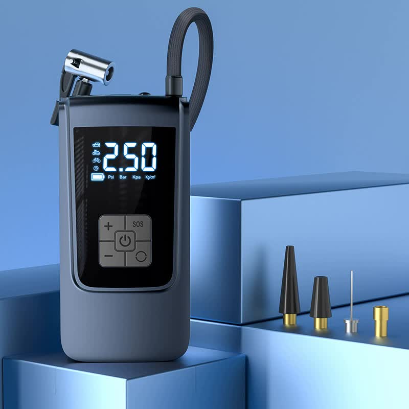 Portable Digital Tire Inflator Pump with LCD Display, Type-C Charging, and 150 PSI Max Pressure V888-ELOSUNG15624