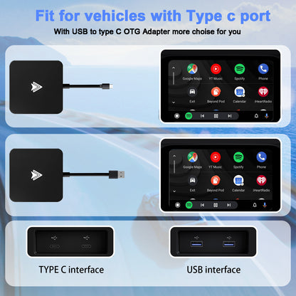 Car Wireless Android Auto Adapter - Transform Wired to Wireless, Bluetooth 5.0 & 5G WiFi V888-ELOSUNG15627