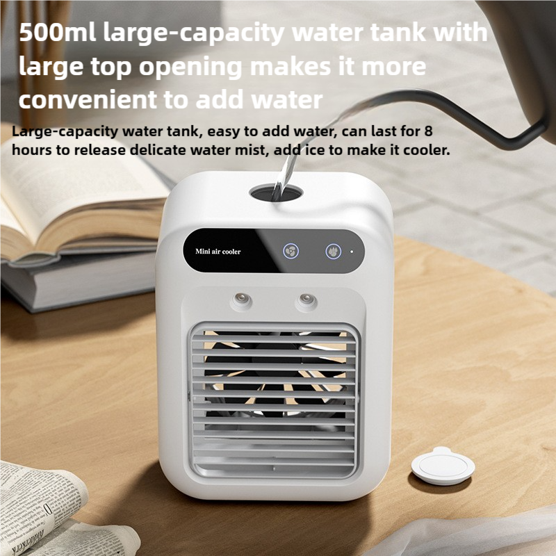 Portable Mini Air Cooler L7 with 500ml Water Tank and Humidifier Function V888-ELOSUNG15636
