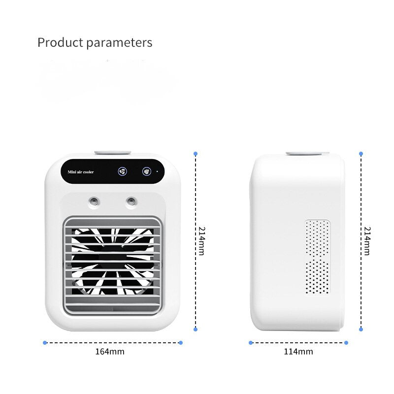 Portable Mini Air Cooler L7 with 500ml Water Tank and Humidifier Function V888-ELOSUNG15636