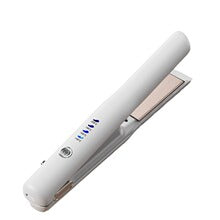White Portable Wireless Hair Straightener with Adjustable Temperature - USB Type-C Charging, Lightweight V888-ELOSUNG15667