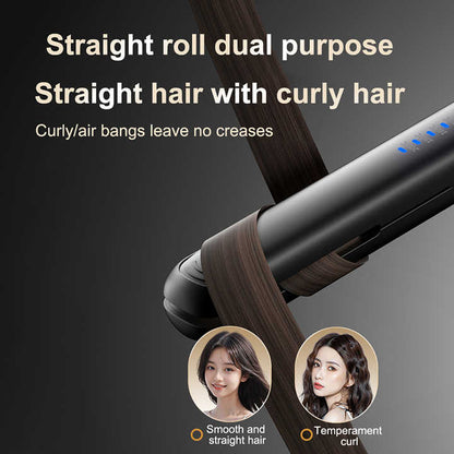 White Portable Wireless Hair Straightener with Adjustable Temperature - USB Type-C Charging, Lightweight V888-ELOSUNG15667