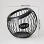 Black Handcrafted Coffee Capsule Storage Basket - Vintage Iron Art Design V888-ELOSUNG15704