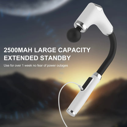 Long-Handle Percussion Massage Gun - Adjustable Speed Muscle Relaxation Device( Four Massage Heads) V888-ELOSUNG15705