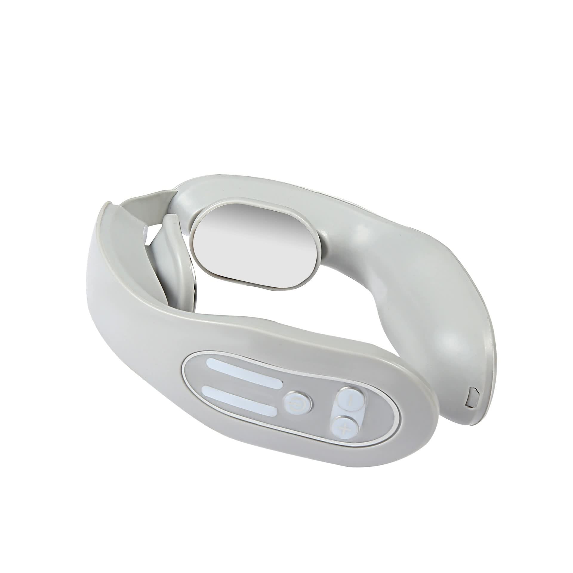 Gray 12-Level Intelligent Neck Massager with Heating Function - Pain Relief and Relaxation V888-ELOSUNG15805