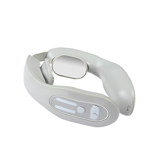 Gray 12-Level Intelligent Neck Massager with Heating Function - Pain Relief and Relaxation V888-ELOSUNG15805