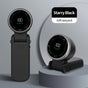 Black Portable USB Rechargeable Handheld Fan with Digital Display V888-ELOSUNG15845