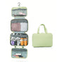 Green Multipurpose Portable Travel Toiletry Bag - Waterproof Cosmetic Organizer with Zipper V888-ELOSUNG15882