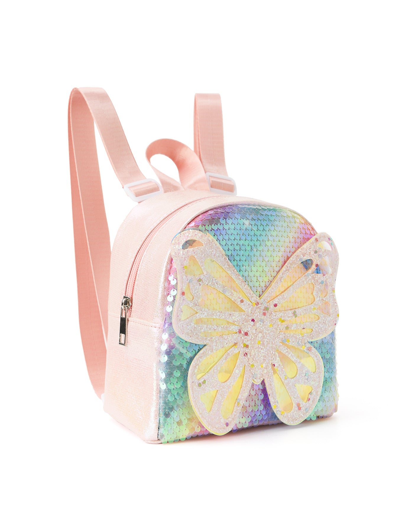 Glitter Butterfly Sequin Backpack - Sparkling Small Backpack for Kids V888-ELOSUNG15895