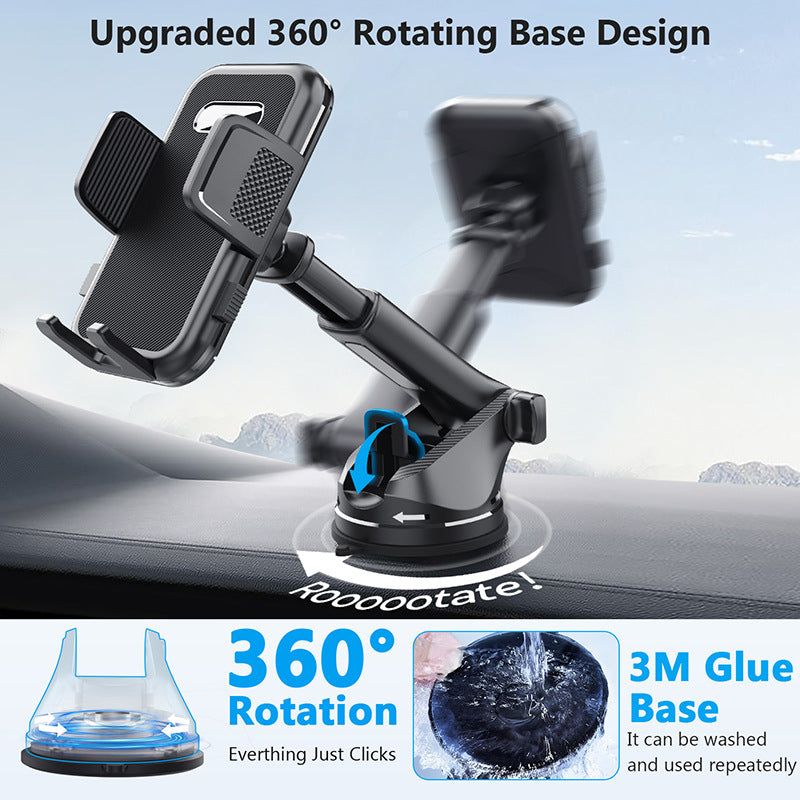 ML-236 Adjustable Car Phone Holder - Universal Suction Mount for Dashboard & Windscreen V888-ELOSUNG15905