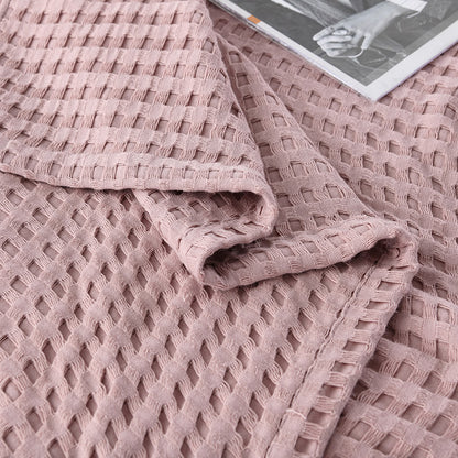 Cotton Waffle Blanket - Air Conditioning Blanket/Throw/Summer Quilt, 200*230cm,Green V888-ELOSUNG15964