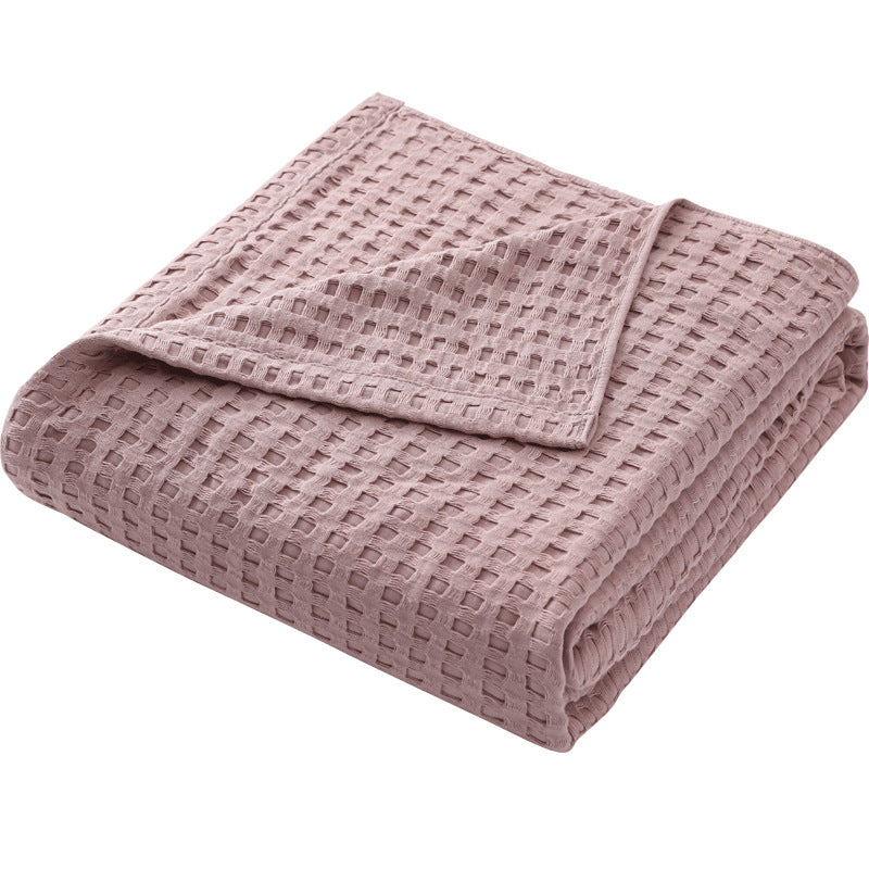 Cotton Waffle Blanket - Air Conditioning Blanket/Throw/Summer Quilt, 200*230cm,Green V888-ELOSUNG15964