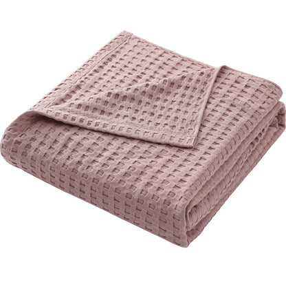 Cotton Waffle Blanket - Air Conditioning Blanket/Throw/Summer Quilt, 200*230cm,Green V888-ELOSUNG15964
