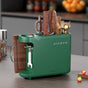 Green Multifunctional Kitchen Knife Rack - Storage Organizer with Built-in Knife Sharpener, for Knives, V888-ELOSUNG15974