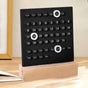 Black DIY Ring Perpetual Calendar - Creative Acrylic Desktop Calendar with Adjustable Rings V888-ELOSUNG15993