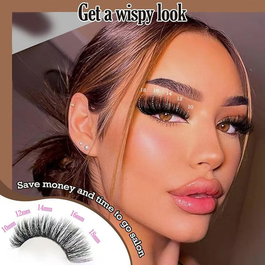 3 PCS DIY Lash Clusters Kit - 100D Fluffy & Thick False Eyelashes with Adhesive and Tools V888-ELOSUNG16042