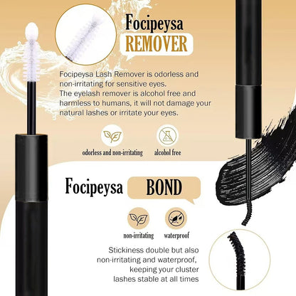 3 PCS DIY Lash Clusters Kit - 100D Fluffy & Thick False Eyelashes with Adhesive and Tools V888-ELOSUNG16042