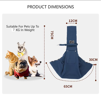 Red Pet Sling Carrier Bag - Comfortable and Hands-Free Design V888-ELOSUNG16071