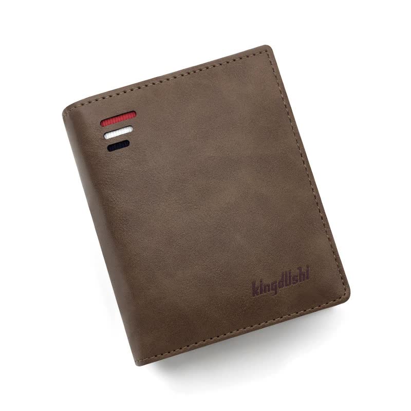 Light Brown Men's RFID Blocking Leather Wallet - Slim and Compact Design V888-ELOSUNG16090