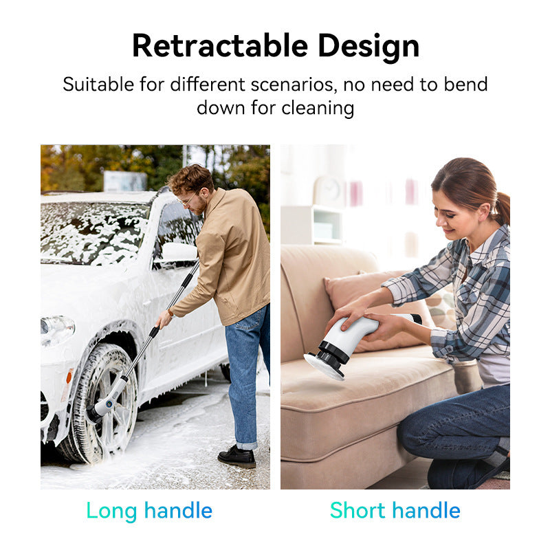 Electric Spin Scrubber with 7 Brush Heads - Cordless & Detachable Cleaning Tool V888-ELOSUNG16097