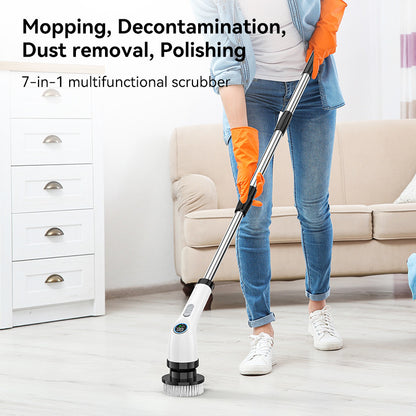 Electric Spin Scrubber with 7 Brush Heads - Cordless & Detachable Cleaning Tool V888-ELOSUNG16097