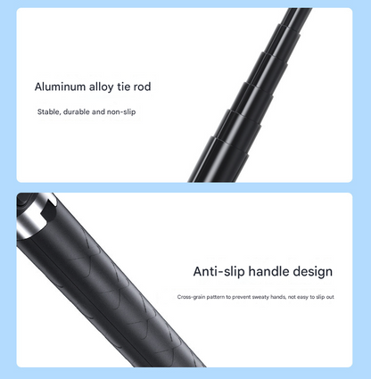 Double Light 3-in-1 Bluetooth Selfie Stick with Tripod and Remote Control - Adjustable for Smartphones V888-ELOSUNG16113