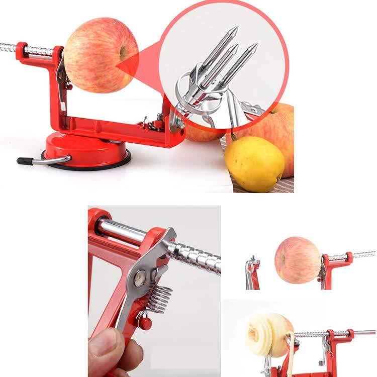 3-in-1 Apple Peeler, Corer, and Slicer with Suction Base - Effortless Fruit Prep V888-ELOSUNG16144