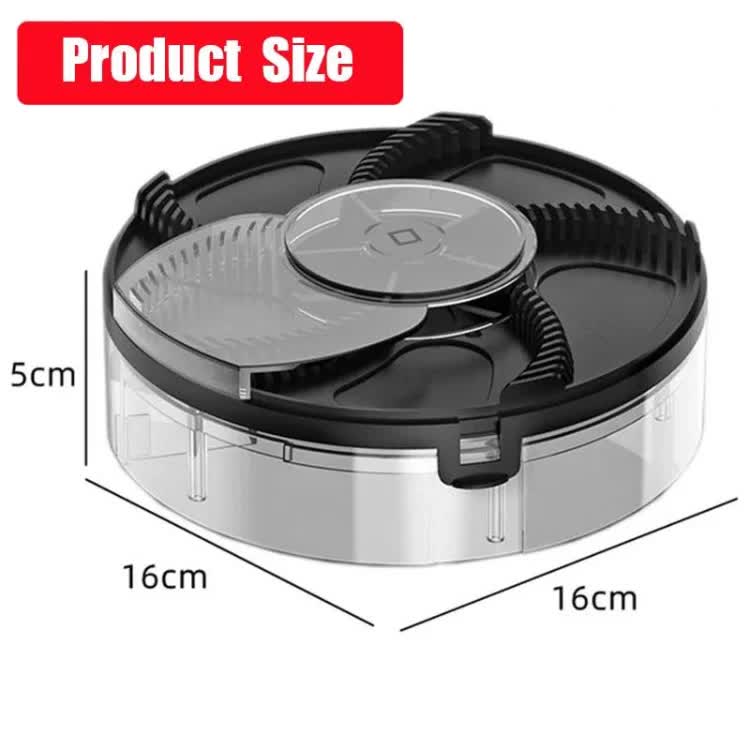 Black Electric Rotating Fly Trap - 360 Degree Efficient Insect Catcher for Indoor Use V888-ELOSUNG16171