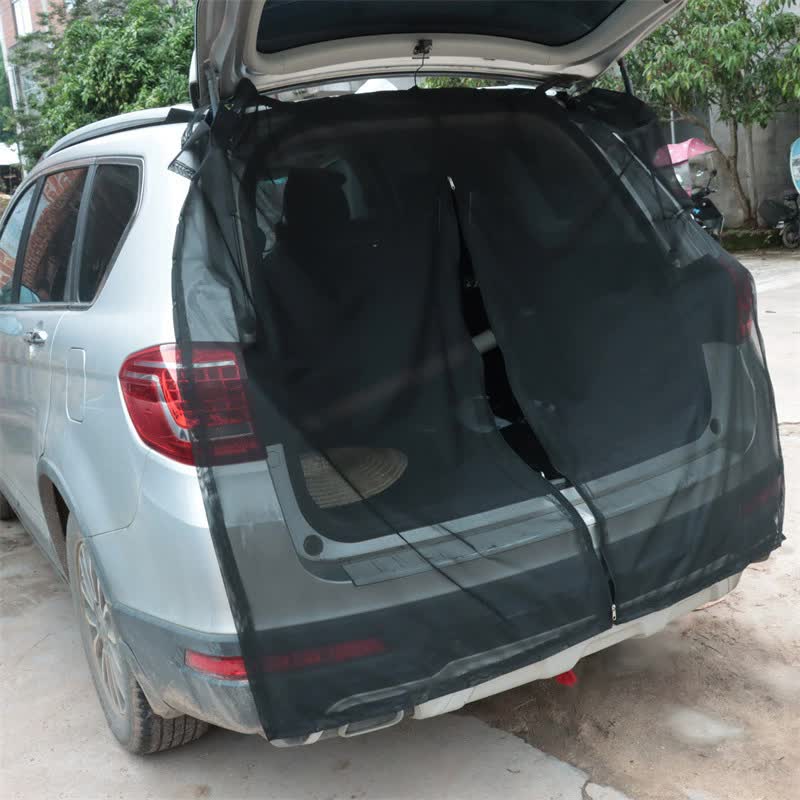 S Magnetic Car Tailgate Mosquito Net - Camping and Outdoor Bug Screen V888-ELOSUNG16203