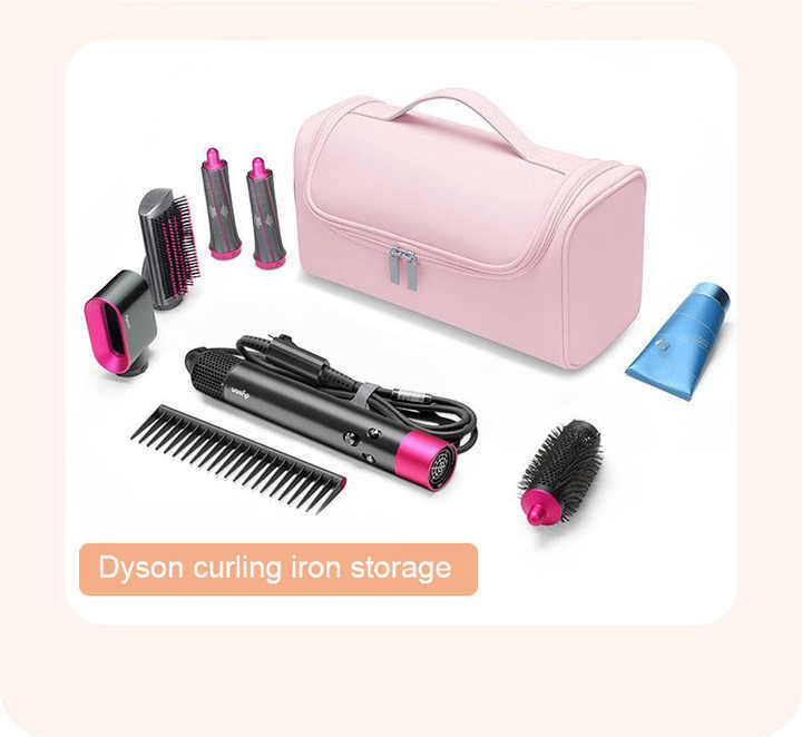 Blue Portable Hair Styling Tool Organizer - Travel Storage Bag with Compartments V888-ELOSUNG16230