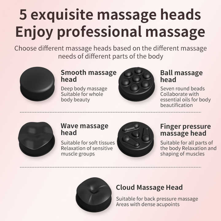 White Portable Electric Body Sculpting Massager - Slimming and Relaxation Tool V888-ELOSUNG16244