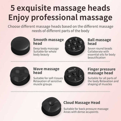 White Portable Electric Body Sculpting Massager - Slimming and Relaxation Tool V888-ELOSUNG16244
