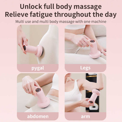 White Portable Electric Body Sculpting Massager - Slimming and Relaxation Tool V888-ELOSUNG16244